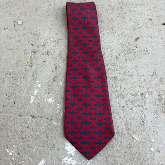 Hermes silk tie - Picture 1 of 4